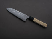 Hitohira - GR - Blue #2 Damascus - 165mm Santoku - Ho Wood Handle