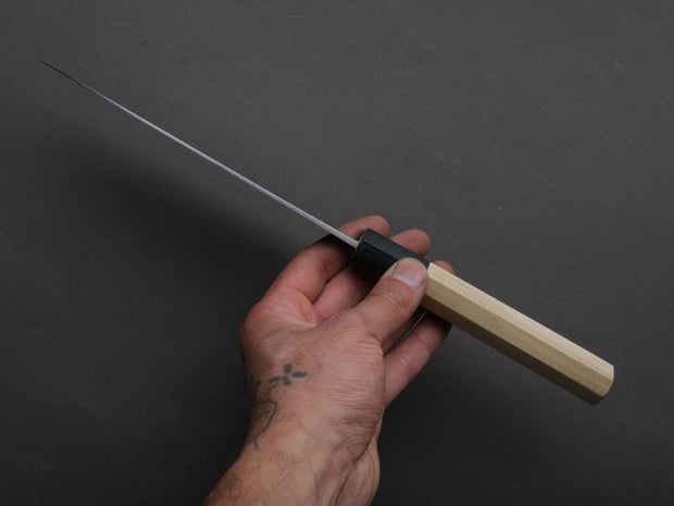 Hitohira - GR - Blue #2 Damascus - 165mm Santoku - Ho Wood Handle
