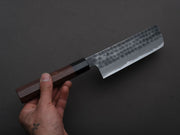 Hitohira - Hinode - White #2 - Stainless Clad - Tsuchime - Nakiri - 165mm - Taihei Rosewood Handle