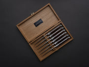 Goyon Chazeau - Steak/Table Knives - Laguiole Prestige - Snakewood Handles - Set of 6