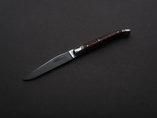 Goyon Chazeau - Steak/Table Knives - Laguiole Prestige - Snakewood Handles - Set of 6