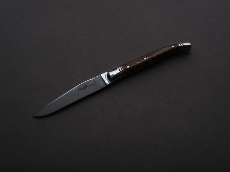 Goyon Chazeau - Steak/Table Knives - Laguiole Prestige - Snakewood Handles - Set of 6