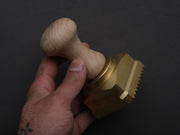 Ga.Ri. Torneria - Brass Ravioli Stamp - Fluted