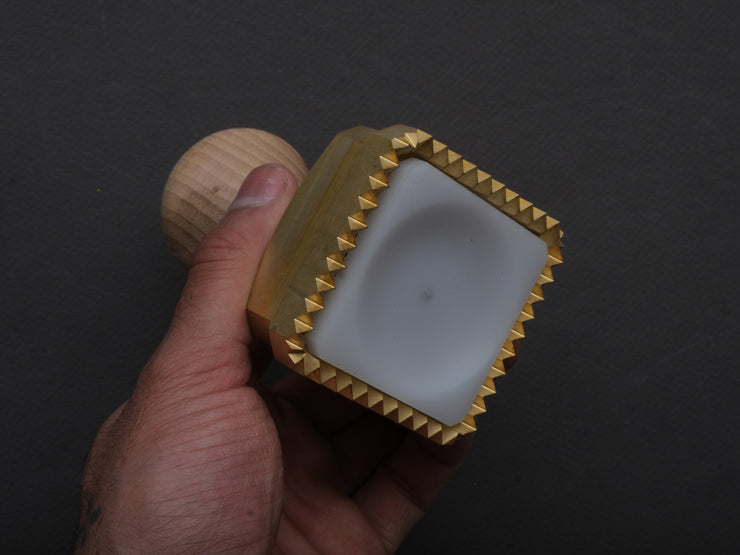 Ga.Ri. Torneria - Brass Ravioli Stamp - Fluted