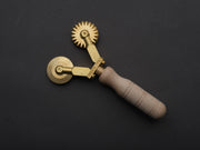 Ga.Ri. Torneria - Dual Brass Pasta Wheel - Smooth/Fluted