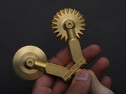 Ga.Ri. Torneria - Dual Brass Pasta Wheel - Smooth/Fluted
