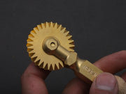 Ga.Ri. Torneria - Brass Pasta Wheel - Fluted