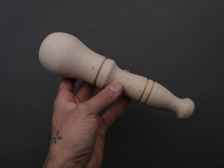 Nuova Marmotecnica - "Genovese" Carrara Marble Mortar and Beech Wood Pestle