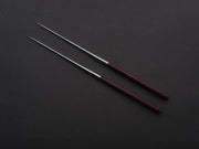 Hitohira - Moribashi Plating Chopsticks - 135mm - Purple Wood - Rounded