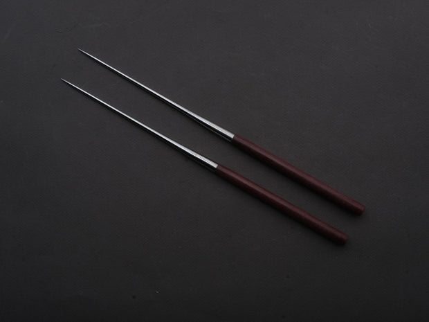 Hitohira - Moribashi Plating Chopsticks - 135mm - Purple Wood - Rounded