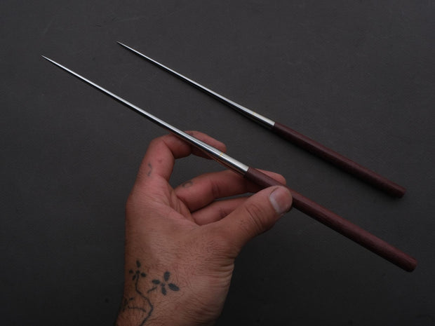 Hitohira - Moribashi Plating Chopsticks - 135mm - Purple Wood - Rounded