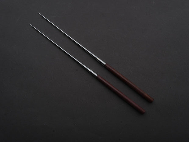 Hitohira - Moribashi Plating Chopsticks - 135mm - Purple Wood - Rounded