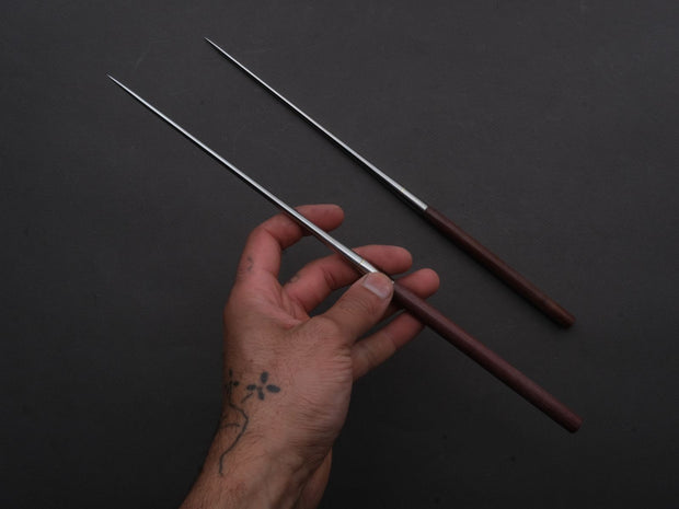 Hitohira - Moribashi Plating Chopsticks - 135mm - Purple Wood - Rounded