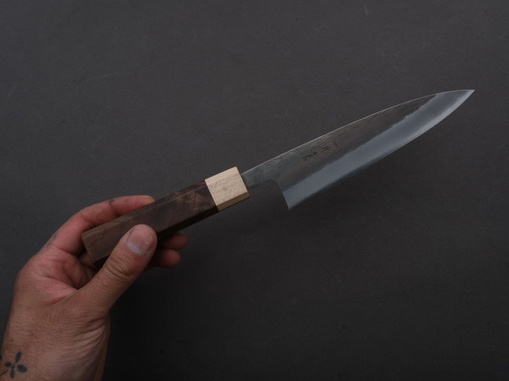 Hitohira - TD - Blue #2 - Stainless Clad - Kurouchi - Petty - 150mm - Walnut Handle