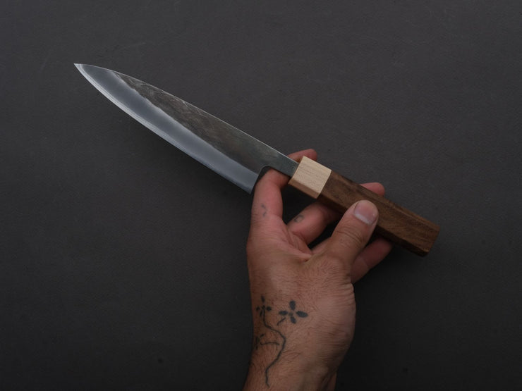 Hitohira - TD - Blue #2 - Stainless Clad - Kurouchi - Petty - 150mm - Walnut Handle