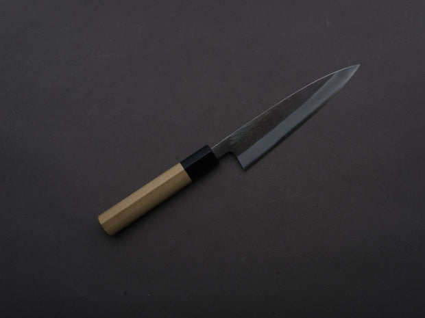 Hitohira - TD - Blue #2 - Stainless Clad - Kurouchi - Petty - 150mm - Magnolia Wood Handle (D-Shape)