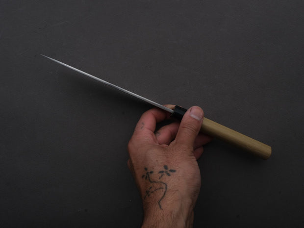Hitohira - TD - Blue #2 - Stainless Clad - Kurouchi - Petty - 150mm - Magnolia Wood Handle (D-Shape)