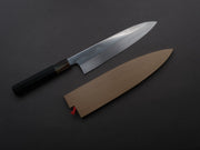 Hitohira - Togashi - White #1 - Fuji Mizu Honyaki - Gyuto - 240mm - Ebony Handle (#118) - Saya