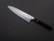 Hitohira - Togashi - White #1 - Fuji Mizu Honyaki - Gyuto - 240mm - Ebony Handle (#118) - Saya