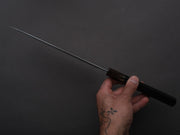 Hitohira - Togashi - White #1 - Fuji Mizu Honyaki - Gyuto - 240mm - Ebony Handle (#118) - Saya