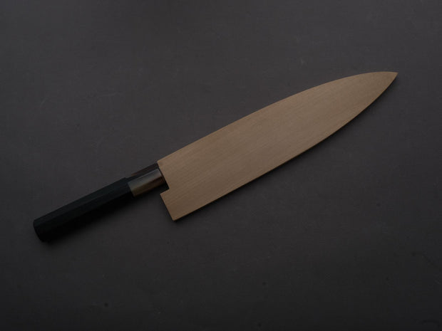 Hitohira - Togashi - White #1 - Fuji Mizu Honyaki - Gyuto - 240mm - Ebony Handle (#118) - Saya