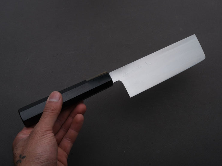 Hitohira - Ashi - White #2 - Nakiri - 165mm - Ebony Handle