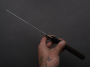 Hitohira - Tanaka Kyuzo - Blue #1 - Migaki - Nakiri - 165mm - Taihei Makassar Ebony Handle (Kaku)