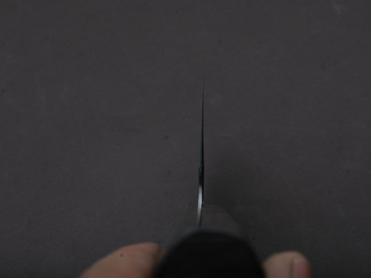 Hitohira - Tanaka Kyuzo - Blue #1 - Migaki - Nakiri - 165mm - Taihei Makassar Ebony Handle (Kaku)