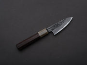 Hitohira - Hinode - White #2 - Stainless Clad - Tsuchime - Paring - 90mm - Taihei Rosewood Handle