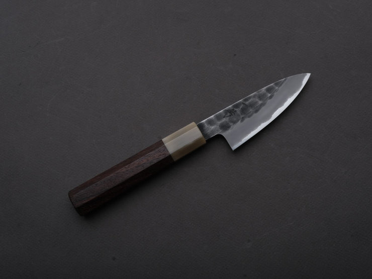 Hitohira - Hinode - White #2 - Stainless Clad - Tsuchime - Paring - 90mm - Taihei Rosewood Handle