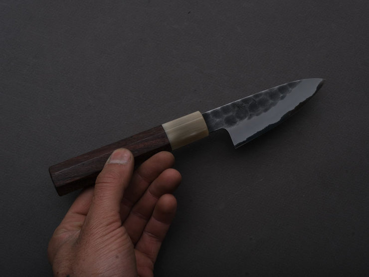 Hitohira - Hinode - White #2 - Stainless Clad - Tsuchime - Paring - 90mm - Taihei Rosewood Handle