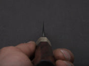 Hitohira - Hinode - White #2 - Stainless Clad - Tsuchime - Paring - 90mm - Taihei Rosewood Handle