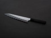 Nigara Hamono - SPG STRIX - Tsuchime Damascus - Sujihiki - 240mm - Ebony Handle