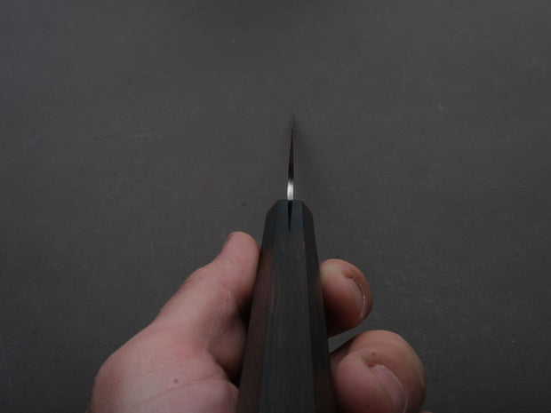 Nigara Hamono - SPG STRIX - Tsuchime Damascus - Sujihiki - 240mm - Ebony Handle