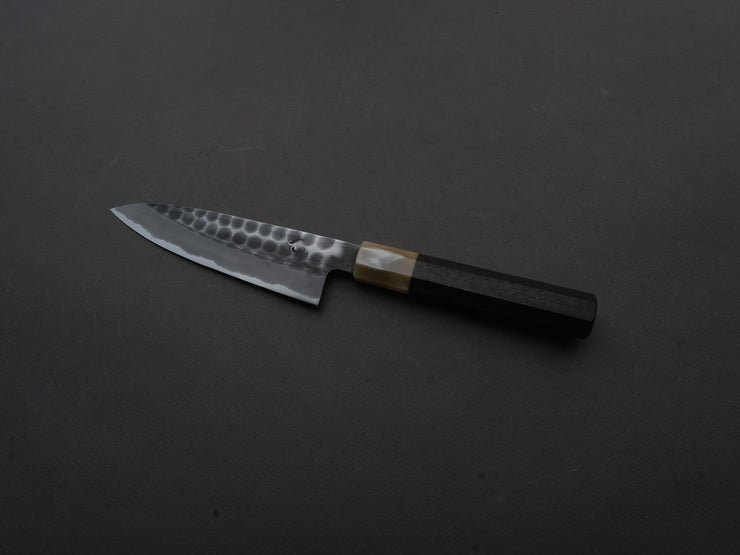 Hitohira - Hinode - White #2 - Stainless Clad - Tsuchime - Petty - 135mm - Taihei Rosewood Handle