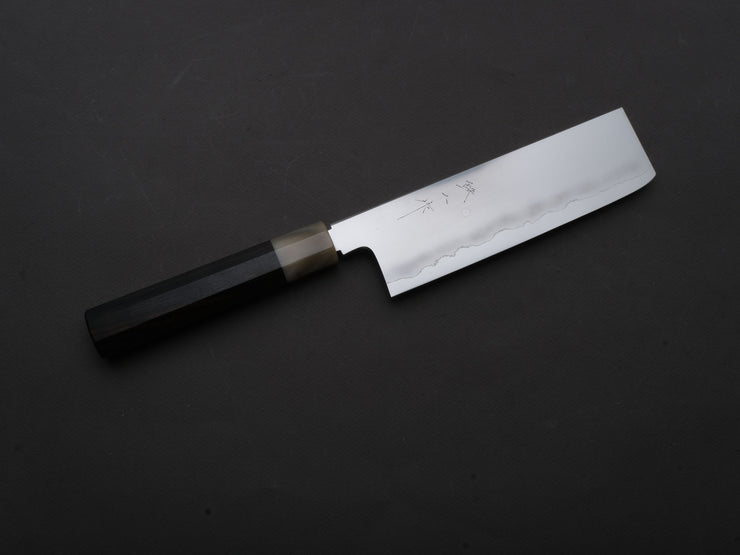 Tetsujin - Ukiba - Silver #3 - Nakiri - 180mm - Taihei Makassar Ebony Handle