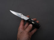 MOKI - Folding Knife - Kingfisher - Linen Micarta Handle