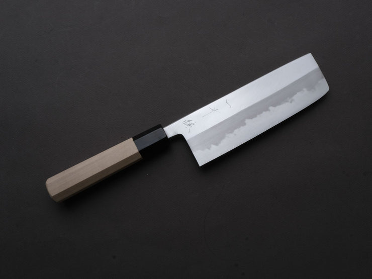 Hitohira - Tanaka x Ren - White #2 - Nakiri - 180mm - Magnolia Wood Handle