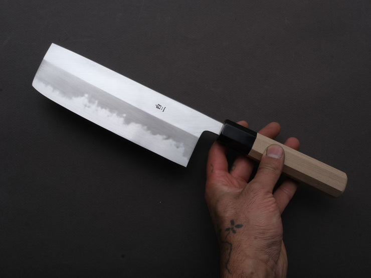Hitohira - Tanaka x Ren - White #2 - Nakiri - 180mm - Magnolia Wood Handle