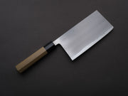 Tetsujin - Blue #2 - Kasumi - Nakiri - 220mm - Magnolia Handle (Extra Large)