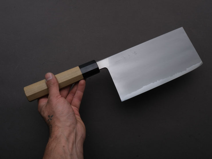 Tetsujin - Blue #2 - Kasumi - Nakiri - 220mm - Magnolia Handle (Extra Large)
