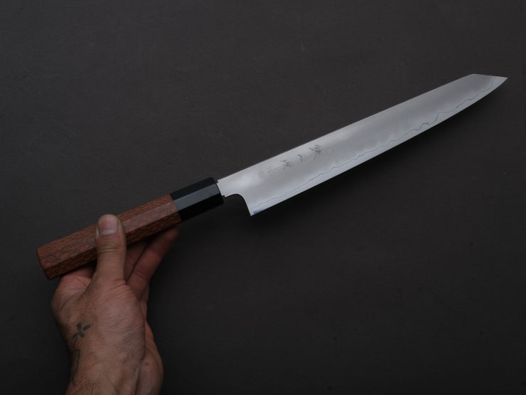 Tetsujin - Silver #3 - Kasumi - Kiritsuke Sujihiki - 270mm - Lacewood Handle