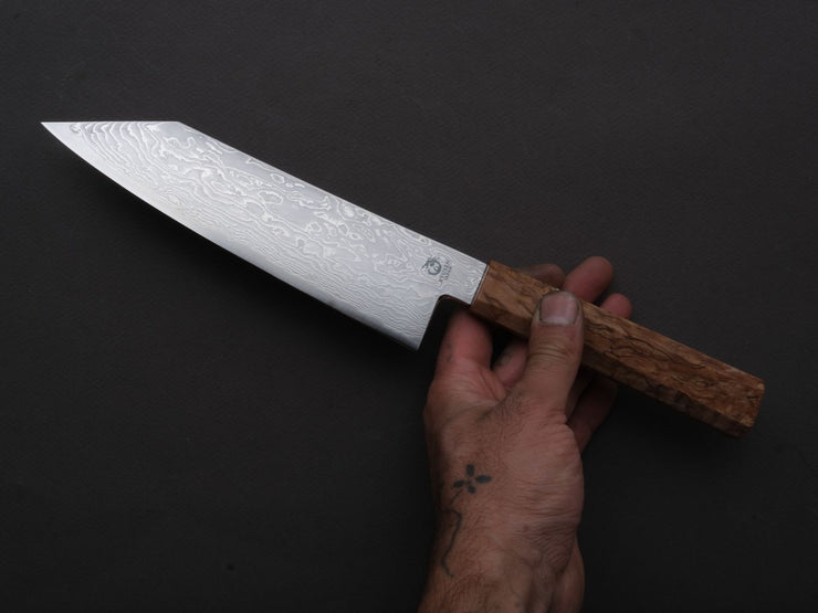 Ryusen - FUKAKURYU KAI - ATS314 - Damascus - Kiritsuke Santoku - 175mm - Birch Handle