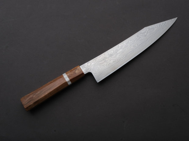 Ryusen - FUKAKURYU KAI - ATS314 - Damascus - Kiritsuke Gyuto - 210mm - Birch Handle