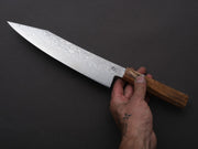 Ryusen - FUKAKURYU KAI - ATS314 - Damascus - Kiritsuke Gyuto - 210mm - Birch Handle
