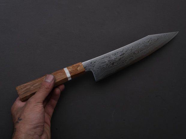 Ryusen - FUKAKURYU KAI - ATS314 - Damascus - Kiritsuke Gyuto - 210mm - Birch Handle