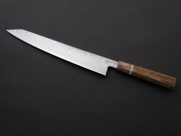 Ryusen - FUKAKURYU KAI - ATS314 - Damascus - Kiritsuke Sujihiki - 270mm - Birch Handle