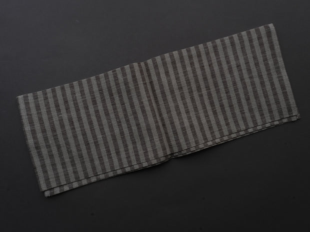 Fog Linen - Linen Kitchen Cloth - "Roman" Brown and Natural Stripe