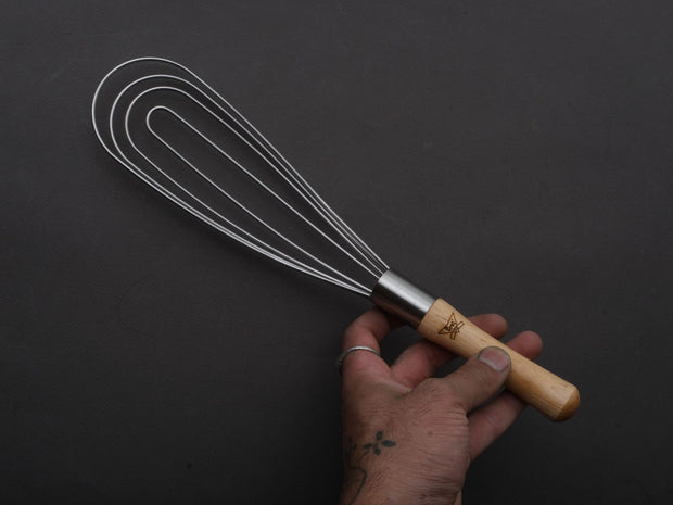 Best Manufacturers - Flat Whisk - 12" - Wood Handle