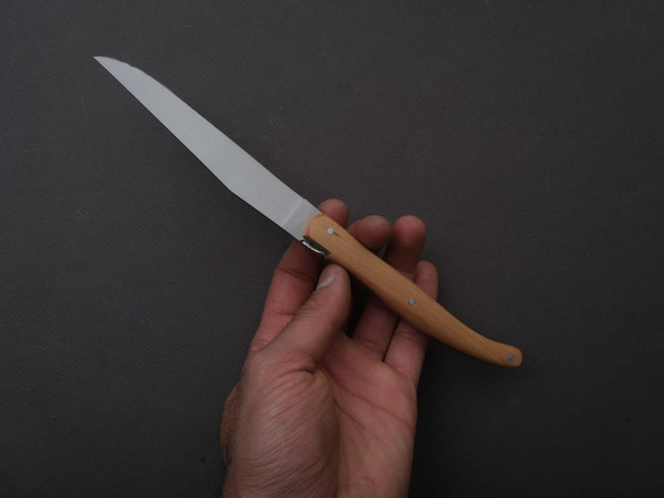 Goyon Chazeau - Laguiole Brasserie - Steak/Table Knives - Juniper Wood - Set of 6